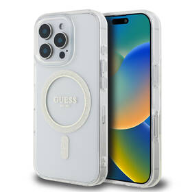 Kryt na mobil Guess IML Glitter Ring MagSafe na Apple iPhone 16 Pro Max priehľadný

 obrázok produktu 3 z 7