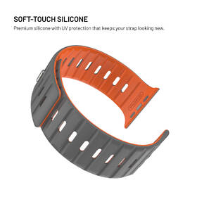 Remienok FIXED Silicone Magnetic Strap na Apple Watch 44/45/46/49mm sivý

 obrázok produktu 5 z 6