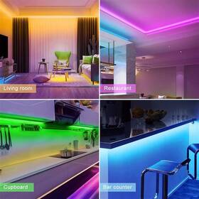 LED pásik Solight Wifi Smart, RGB, 5m, sada s adaptérom a diaľkovým ovládačom 

 obrázok produktu 6 z 6