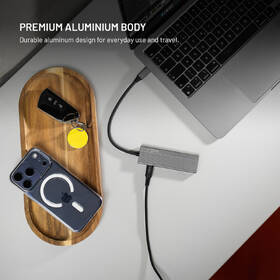 USB Hub FIXED USB-C HUB Core 5-port, 100W, PD 3.0 sivý

 obrázok produktu 6 z 6