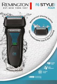 Holiaci strojček Remington F6000 F6 Style Series Aqua Foil Shaver čierny/modrý

 obrázok produktu 18 z 20