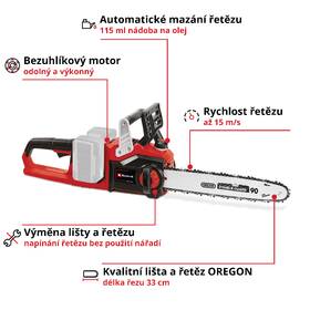Píla reťazová Einhell Professional GE-LC 36/35 Li - Solo (bez batérie) 4501780 

 obrázok produktu 3 z 9