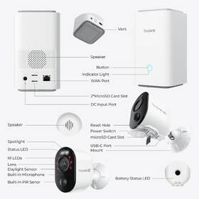 IP kamera Reolink 2x Argus Series B350 + Hub1 + Solar Panel + 128GB microSD karta biela

 obrázok produktu 7 z 7
