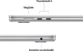 Notebook Apple 15" M4 10× GPU, 16GB, 256GB - strieborný SK 

 obrázok produktu 6 z 10