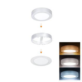 LED stropné svietidlo Solight WD240-S 12 W, 3CCT, priemer 17 cm strieborné

 obrázok produktu 2 z 7