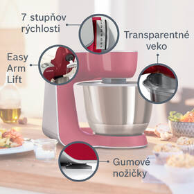Kuchynský robot Bosch MUM58720 strieborný/červený

 obrázok produktu 9 z 11
