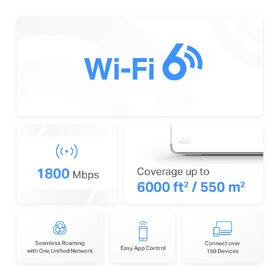 Kompletný Wi-Fi systém Mercusys Halo H70X (3-pack), WiFi6 Mesh 

 obrázok produktu 4 z 7