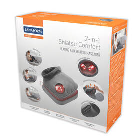 Masážny prístroj Lanaform Shiatsu Comfort 2 v 1 sivý

 obrázok produktu 5 z 5