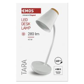 Stolná lampa EMOS Tara, 5 W, LED integrované, IP20 biela

 obrázok produktu 5 z 7