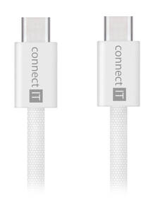 Kábel Connect IT Wirez USB-C/USB-C, 60 W, 1 m biely

 obrázok produktu 1 z 3