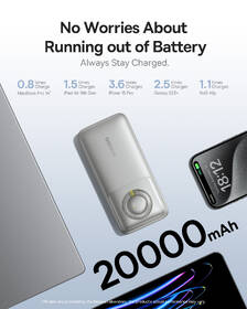 Powerbank Baseus Qpow2 20000mAh 65W s káblom USB-C biely

 obrázok produktu 3 z 10