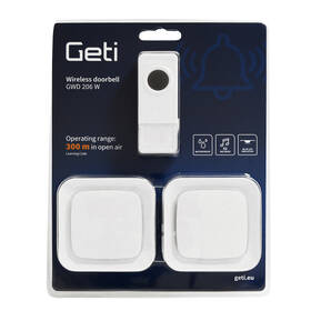 Zvonček bezdrôtový Geti GWD206 W biely

 obrázok produktu 3 z 4