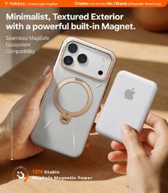 Kryt na mobil Torras Ostand Q3 Vegskin na Apple iPhone 17 Pro sivý

 obrázok produktu 4 z 6