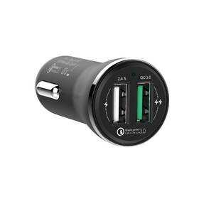 Adaptér do auta GoGEN CHQ 27, 2x USB, 2,4A s funkciou rýchlonabíjania QC 3.0 čierna

 obrázok produktu 3 z 3