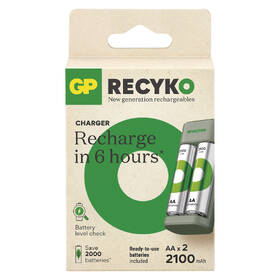 Nabíjačka GP Eco E221 + 2× AA ReCyko 2100 

 obrázok produktu 3 z 4