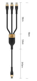 Kábel WG 3v1 USB-C/ 3xUSB-C, 90 cm čierny

 obrázok produktu 1 z 1