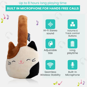 Slúchadlá Lazerbuilt Squishmallows Plush Bluetooth - Cam hnedá

 obrázok produktu 4 z 13