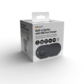 Zásuvka Solight 1× zásuvka + USB A/C 20 W PD čierna

 obrázok produktu 7 z 7