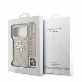 Kryt na mobil Guess PU 4G Metal Logo Strap na Apple iPhone 18 Pro ružový

 obrázok produktu 7 z 7