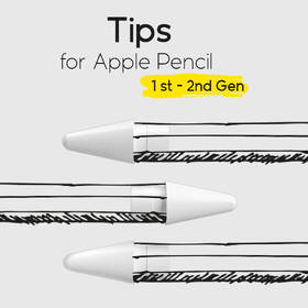 Hroty doodroo pre Apple Pencil 1st-2nd Gen, 3 ks biely

 obrázok produktu 1 z 3