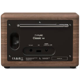 Rádioprijímač s DAB+ Pure Classic H4 čierny/hnedý

 obrázok produktu 3 z 6