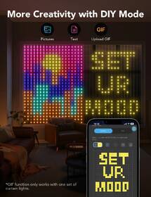 Dekoratívne LED Govee RGBIC Curtain, 520 LED, 1.5 x 2m 

 obrázok produktu 3 z 8