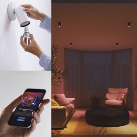 Inteligentná žiarovka Philips Essential Bluetooth, 4,7 W, GU10, White and Color Ambiance 

 obrázok produktu 3 z 8