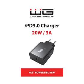 Nabíjačka do siete WG USB-C PD 20W čierna

 obrázok produktu 1 z 1