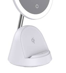 Stolná lampička IMMAX LED kozmetické zrkadlo FACE 3v1, stojan s Qi nabíjaním 18W biela

 obrázok produktu 9 z 15