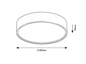 LED stropné svietidlo Rabalux Larcia  75011 čierne

 obrázok produktu 6 z 6