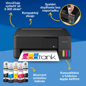 Tlačiareň atramentová Epson EcoTank L1350 čierna

 obrázok produktu 3 z 15