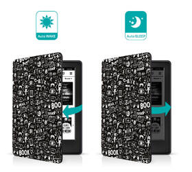 Puzdro pre čítačku e-kníh Connect IT pre Amazon New Kindle 2022 - Doodle 

 obrázok produktu 5 z 7