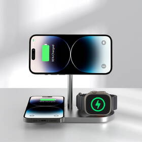 Bezdrôtová nabíjačka Cubenest S313 Pro 3v1 s MagSafe sivá

 obrázok produktu 4 z 5