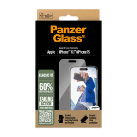 Tvrdené sklo PanzerGlass Classic Fit na Apple iPhone 16 

 obrázok produktu 2 z 3