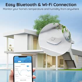 Senzor Govee Teploměr a vlhkoměr, Wi-Fi biely

 obrázok produktu 2 z 6