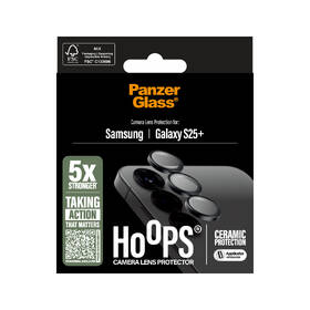 Ochranné sklo šošovky fotoaparátu PanzerGlass HoOps Ceramic na Samsung Galaxy S25+ čierne

 obrázok produktu 4 z 8