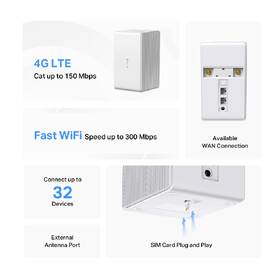 Router Mercusys MB110-4G, Wi-Fi, 4G, LTE biely

 obrázok produktu 2 z 6