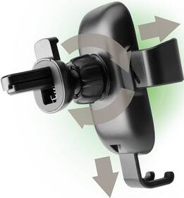 Držiak do auta SBS Gravity s bezdrôtovým nabíjaním, 10 W, Qi čierny

 obrázok produktu 2 z 3