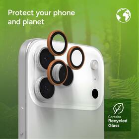 Ochranné sklo šošovky fotoaparátu ZAGG InvisibleShield Premium GL (CameraRings) na Apple iPhone 17 Pro/17 Pro Max/16 Pro/16 Pro Max/15 Pro/15 Pro Max oranžové

 obrázok produktu 10 z 11