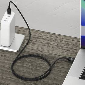 Kábel ADAM Elements CASA P200 USB-C/USB-C 240W, 2 m čierny

 obrázok produktu 2 z 2