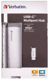 USB Hub Verbatim USB-C/USB 3.2 Gen 1 strieborný

 obrázok produktu 7 z 7