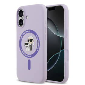 Kryt na mobil Karl Lagerfeld Liquid Silicone Karl and Choupette MagSafe na Apple iPhone 17 fialový

 obrázok produktu 1 z 7
