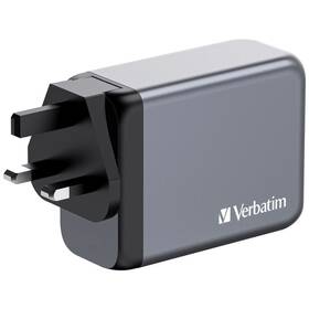 Cestovný adaptér Verbatim GNC-200 GaN, 200W, 3x USB-C PD, 1x USB QC sivý

 obrázok produktu 3 z 4