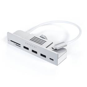 USB Hub Satechi USB-C Clamp Hub iMac 24inch (2021) (1x USB-C, 3x USB-A 3.0, Micro/SD) strieborný

 obrázok produktu 2 z 4