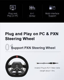 Radiaca páka PXN A7 Shifter H čierna

 obrázok produktu 13 z 14