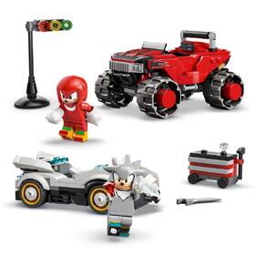 Stavebnica LEGO® Sonic the Hedgehog™ 77118 Silver a jeho auto vs. Knuckles a jeho monster truck 

 obrázok produktu 2 z 9