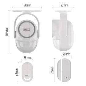 Alarm EMOS GOSMART Kit, IP-126L Guardian Pro Wifi čierny/biely

 obrázok produktu 10 z 16