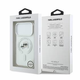 Kryt na mobil Karl Lagerfeld IML K&CH Heads Metal Frame MagSafe na Apple iPhone 18 Pro Max biely

 obrázok produktu 6 z 6
