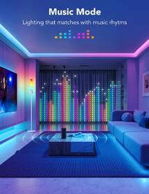 Dekoratívne LED Govee RGBIC Curtain, 520 LED, 1.5 x 2m 

 obrázok produktu 8 z 8