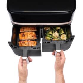 Fritéza teplovzdušná RUSSELL HOBBS 27680-56 Dual Basket, 9 l čierna

 obrázok produktu 5 z 21